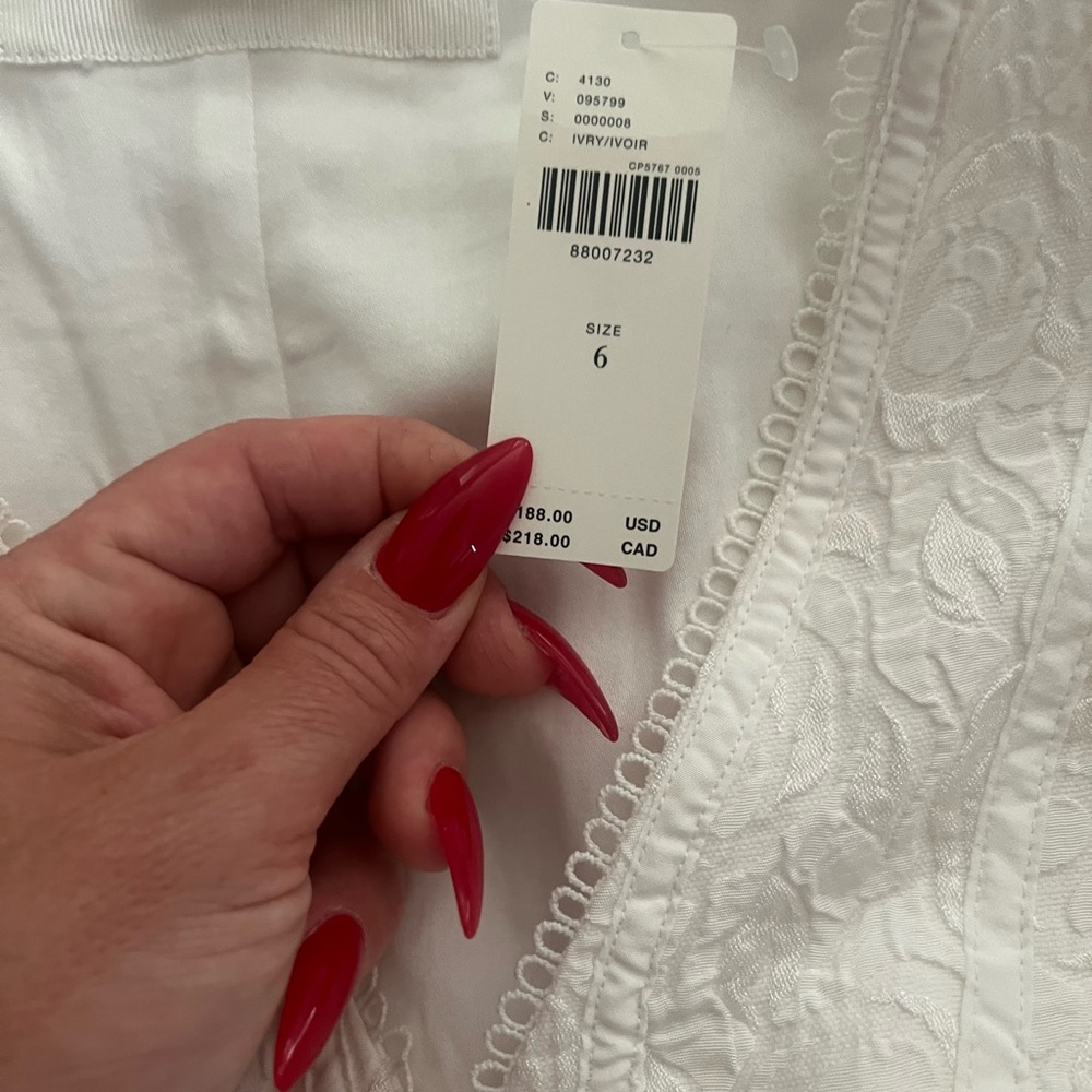 Anthropologie White Mini Dress - Picture 7 of 14